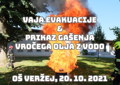 Vaja evakuacije 2021