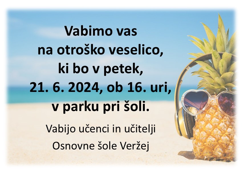 vabilo otroška veselica 2024